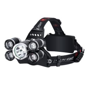 Strong Light 5LED Headlight (Option: Black-EU)