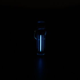 Tritium lamp fluorescent keychain (Option: Blue-Transparent shell)