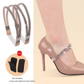 Anti-slip Shoelace High Heels Do Not Follow (Option: Bare Pink Diamond)