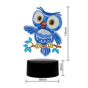 DIY Diamond Painting Small Night Lamp 7 Colors Dimming USB Button (Option: USB-DP14)