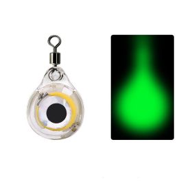 Small Fisheye Octopus Mini Underwater Fish Lure Lamp Set Fish Lamp (Color: Green)