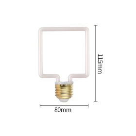 Led Bulb E27 Screw Port Retro Soft Filament Bulb Idea (Option: B-Milky Cover)