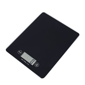 Battery Version Medical Food Electronic Scale Stainless Steel Household Food Electronic Scale (Color: BLACK)