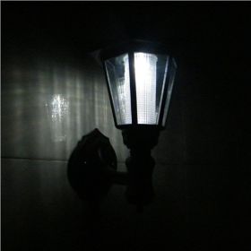 Outdoor solar hexagonal wall light, wall light, garden light (Option: White-Wall hanging)