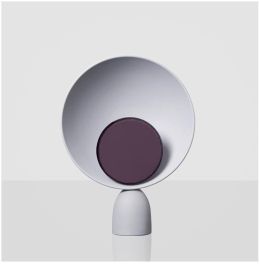 Nordic Denmark Modern Art Creative Study Room Simple Table Lamp (Option: Dark purple-EU)