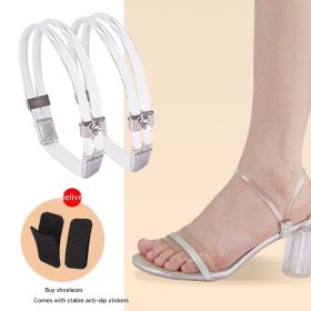 Anti-slip Shoelace High Heels Do Not Follow (Option: Transparent)