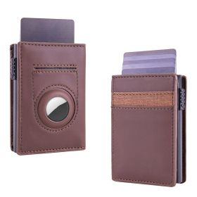 Men's Fashion Anti-theft Credit Card Holder (Color: Coffee)