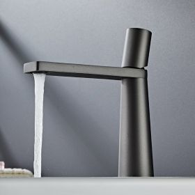 Bathroom And Bathroom Wash Hands And Face Faucets (Option: Deep Sky Grey-Short style)