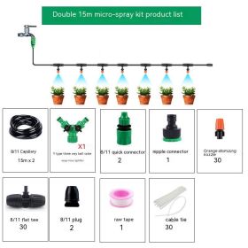 Greenhouse Spray Humidification Irrigation Spray Set (Option: Double 15 M 30 Nozzle)