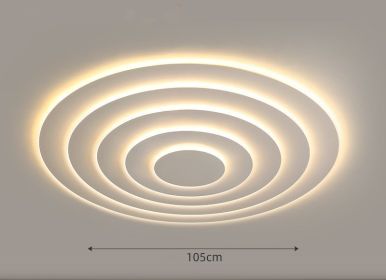 LED Ceiling Lamp In Atmospheric Living Room Is Simple (Option: Tricolor dimming-105cm)