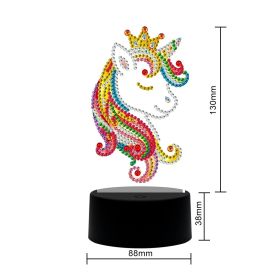 DIY Diamond Painting Small Night Lamp 7 Colors Dimming USB Button (Option: USB-DP13)