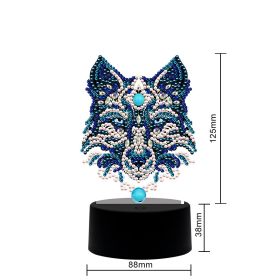 DIY Diamond Painting Small Night Lamp 7 Colors Dimming USB Button (Option: USB-DP34)