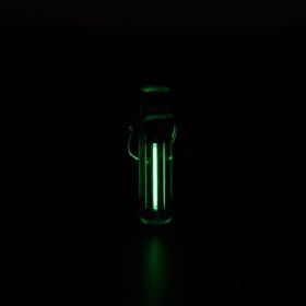 Tritium lamp fluorescent keychain (Option: Green-Transparent shell)