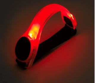 1X Clignotant LED SÃ©curitÃ© Nuit RÃ©flÃ©chissant Ceinture Strap Arm Band Brassard VÃ©lo Courir SÃ©curitÃ© dans les Sports En Plein Air Sport Durable (Color: Red)