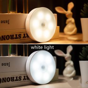 Intelligent Human Body Infrared Induction Night Light LED Charging Magnetic Suction (Option: White light-5W without switch-USB)