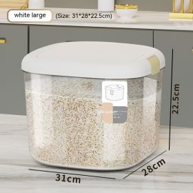 Food Grade Large Capacity Airtight Rice Storage Bin (Option: Large Size 20kg)