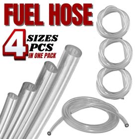 4 Sizes Petrol Fuel Gas Line Pipe Hose Tubing For String Trimmer Chainsaw Blower (Option: Clear)