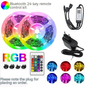 30 Meters Neon Smart LED Light Strip (Option: Bluetooth 24key remote contro-270lightsnot waterproof15M-US)