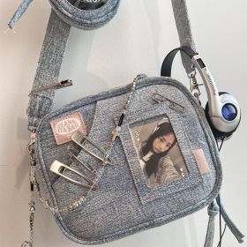 Fashion Casual Mini Denim Bag (Option: Light denim)