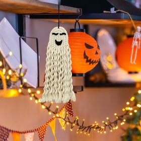 Halloween Ghost Hanging Decoration Holiday Wall Decoration (Option: Smiling Face)