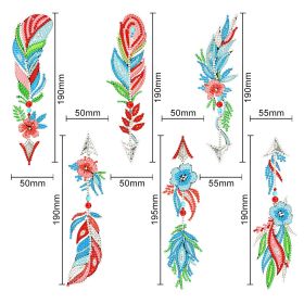 Diamond Painting Bookmark Wholesale PET Thin 5D Feather Cross Crystal Pendant (Option: SQ204)