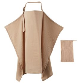 Outdoor Anti-exposure Nursing Wear Cover Cloth Breathable (Option: Khaki-75x95cm)