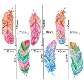 Diamond Painting Bookmark Wholesale PET Thin 5D Feather Cross Crystal Pendant (Option: SQ207)