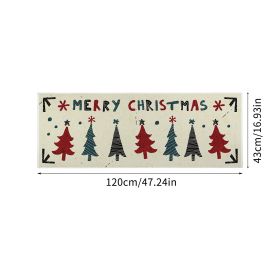 Household Christmas Tree Printing Kitchen Non-slip Mat (Option: Start Christmas Tree A-43x120cm)