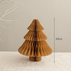 Christmas Tree Ornaments Mini Home Decoration (Option: Christmas Tree Brown 20cm)