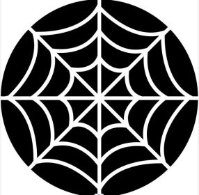 Halloween Theme Carpet Cashmere Floor Mat Non-slip (Option: Black Round Spider Web-50x80cm)