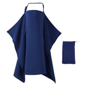 Outdoor Anti-exposure Nursing Wear Cover Cloth Breathable (Option: Dark Blue-75x95cm)