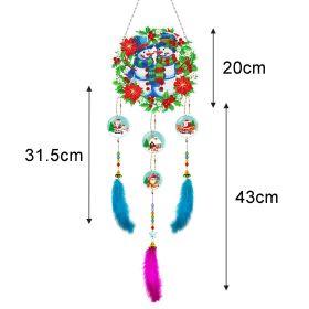 Diamond Painting Dreamcatcher DIY Handmade Feather Ornaments (Option: BMW201)