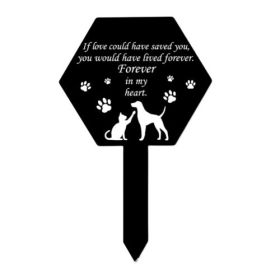 Cemetery Pile Waterproof Acrylic Dogs And Cats Pattern Memorial Pile (Option: YGH00102)