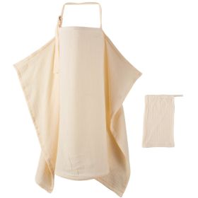 Outdoor Anti-exposure Nursing Wear Cover Cloth Breathable (Option: Champagne-75x95cm)