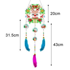 Diamond Painting Dreamcatcher DIY Handmade Feather Ornaments (Option: BMW202)