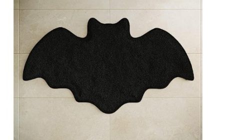 Halloween Theme Carpet Cashmere Floor Mat Non-slip (Option: Bat-50x80cm)