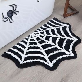 Halloween Theme Carpet Cashmere Floor Mat Non-slip (Option: Spider Web 1-50x80cm)