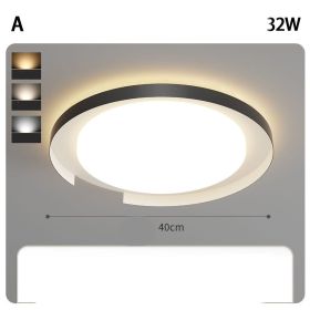 Living Room Lamp Modern Super Bright Main (Option: Tricolor dimming-A-40cm)