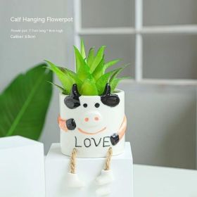 Ceramic Hanging Foot Flowerpot Succulent Plant (Option: A Style)