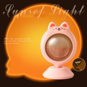 Rainbow Background Projection Small Night Light (Option: Dog Direct-USB)