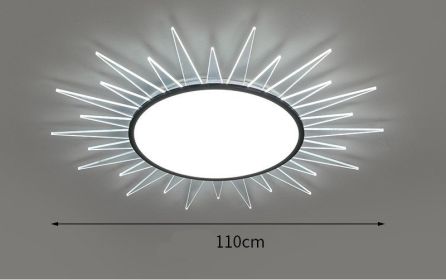 Led Living Room Lamp Modern Simple Atmosphere (Option: White light-110CM)