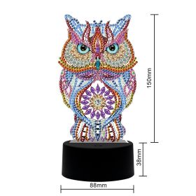 DIY Diamond Painting Small Night Lamp 7 Colors Dimming USB Button (Option: USB-DP02)