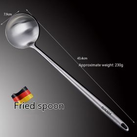 Stainless Steel Fried Ladel Dedicated For Chefs (Option: Stir frying spoon)