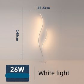 Fashion Twig Artistic Line Floor Lamp (Option: White-White light-US)