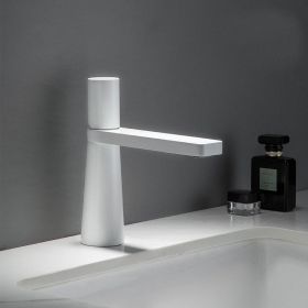 Bathroom And Bathroom Wash Hands And Face Faucets (Option: White-Short style)