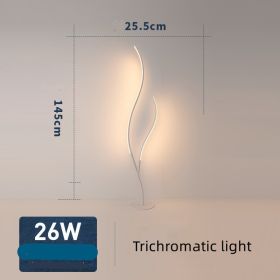 Fashion Twig Artistic Line Floor Lamp (Option: White-Trichromatic light-EU)