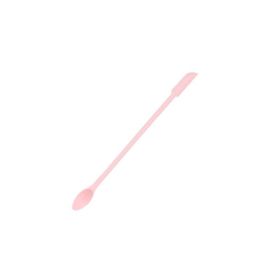 Double Ended Mini Silicone Scraper Spoon (Option: Nordic Pink Small Single)