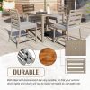 Outdoor four-person dining table and chairs are suitable for courtyards, balconies, lawns