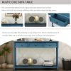 Console Table Sofa Table with Drawers for Entryway with Projecting Drawers and Long Shelf