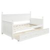 Wood Daybed with Three Drawers ; Twin Size Daybed; No Box Spring Needed ; White